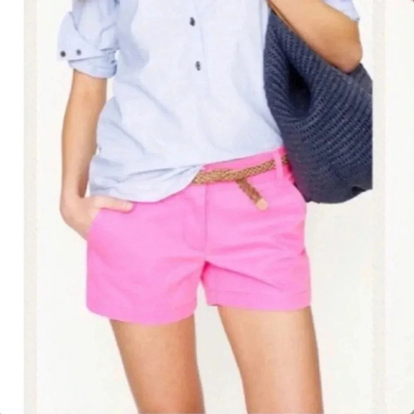 J. Crew 3” Neon Pink Chino Short - Picture 2 of 4